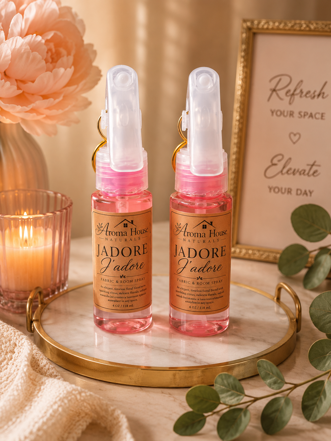 Jadoré Luxury Fabric & Room Spray – Elegant Floral Home Fragrance