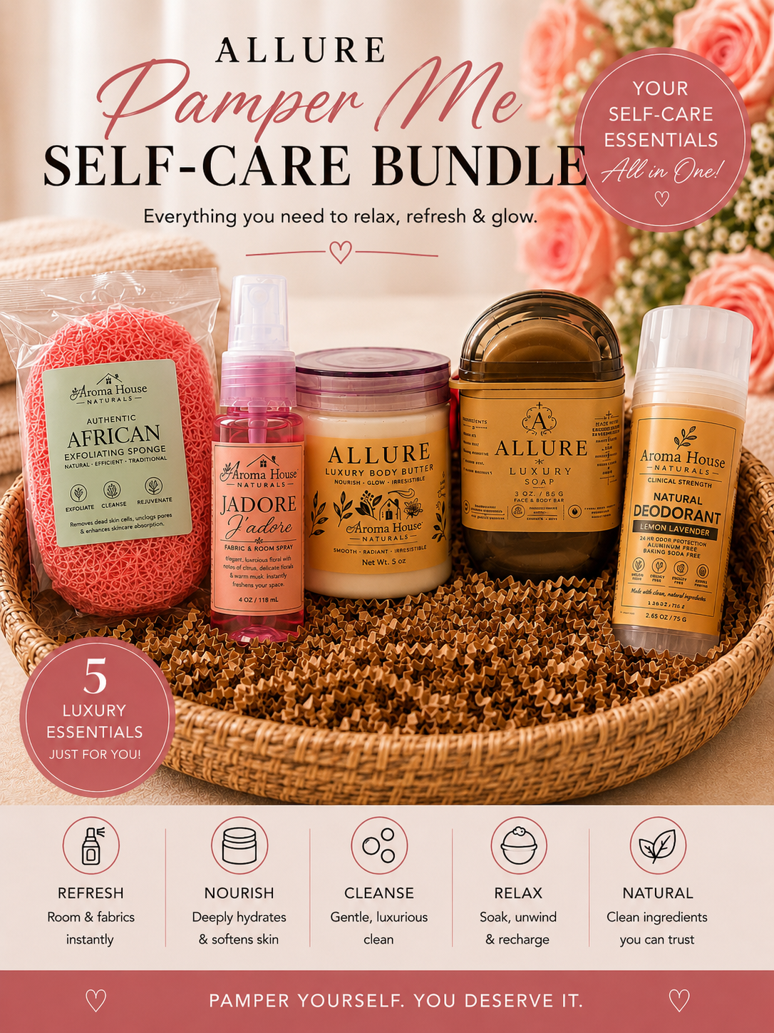 Allure “Pamper Me” luxury self-care bundle
