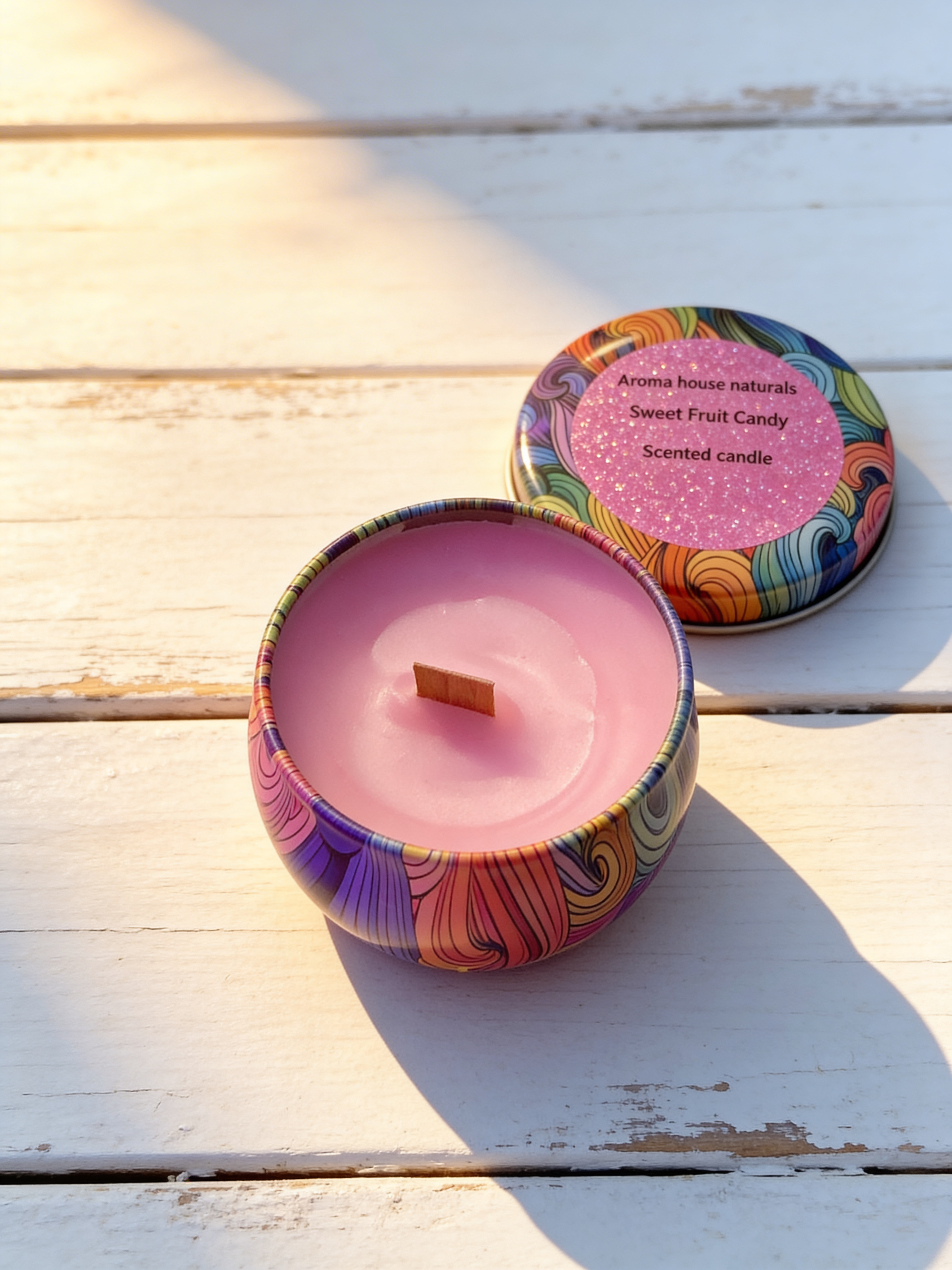 Sweet fruit candy premium scented candle