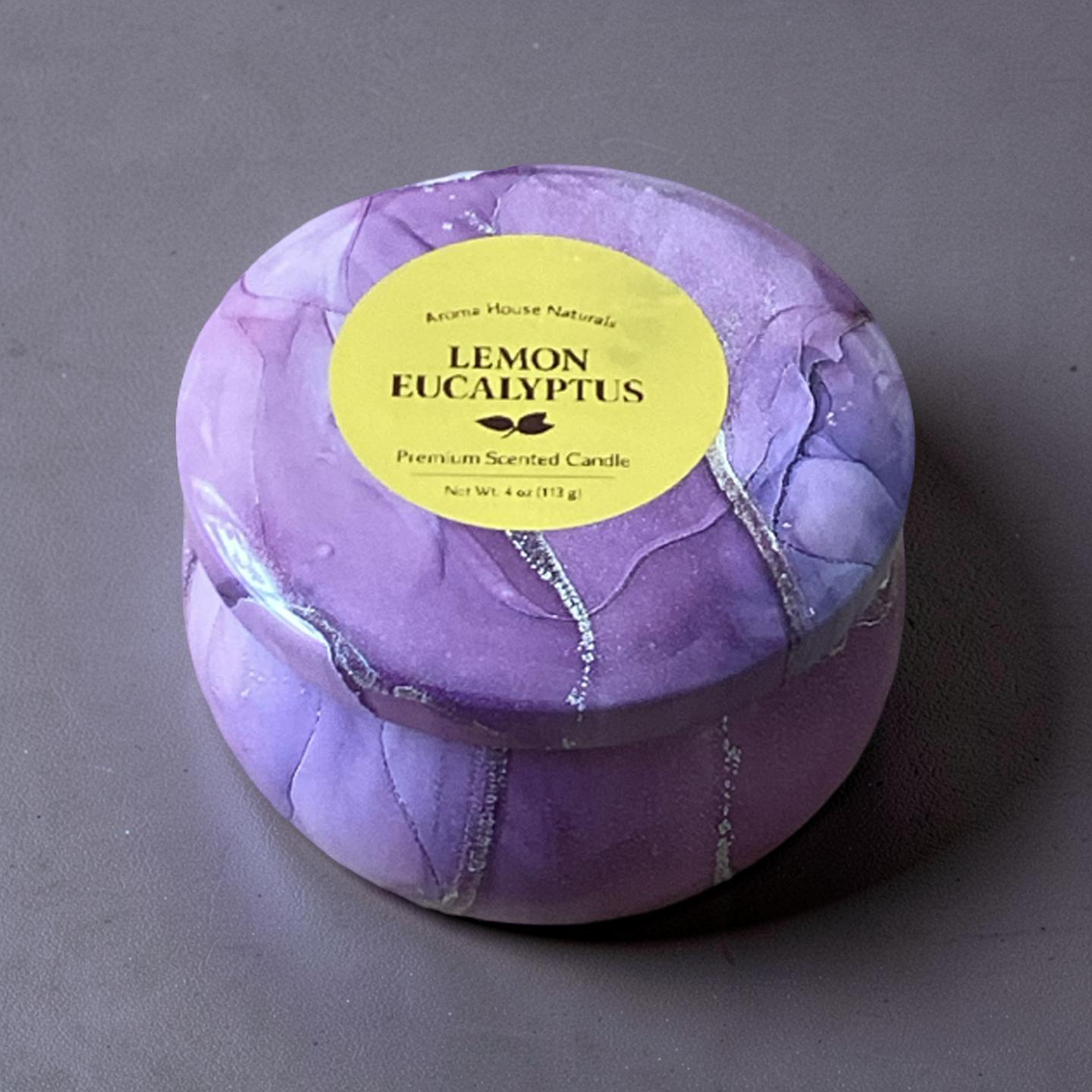 Lemon eucalyptus premium scented candle