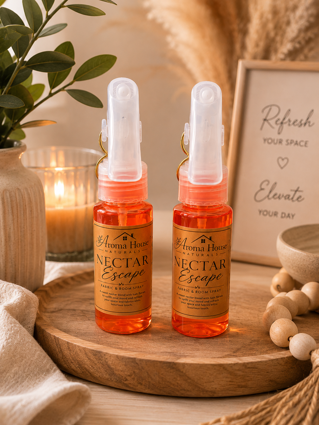 Nectar escape Luxury Fabric & Room Spray – Elegant Floral Home Fragrance