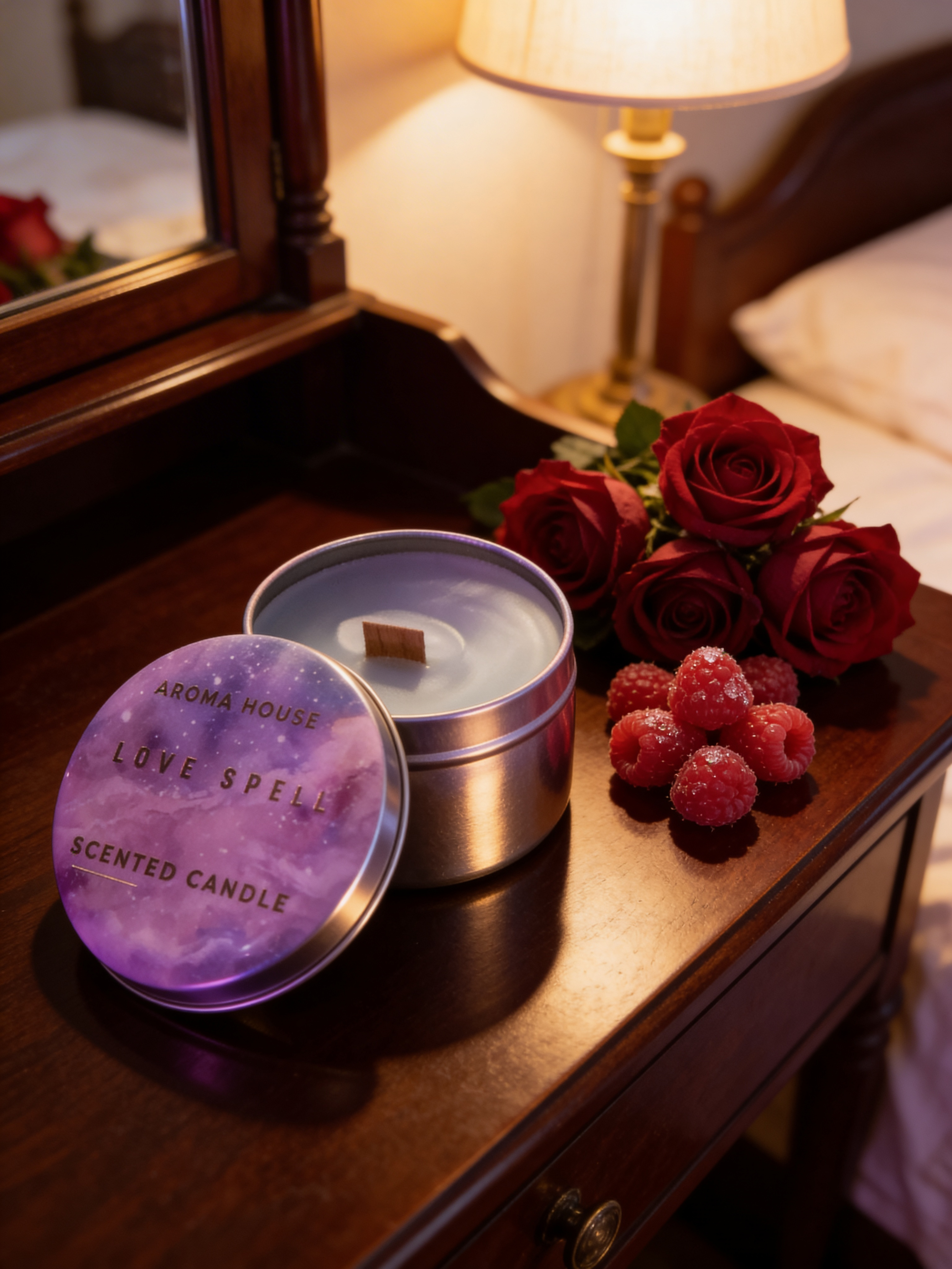 Love spell premium scented candle