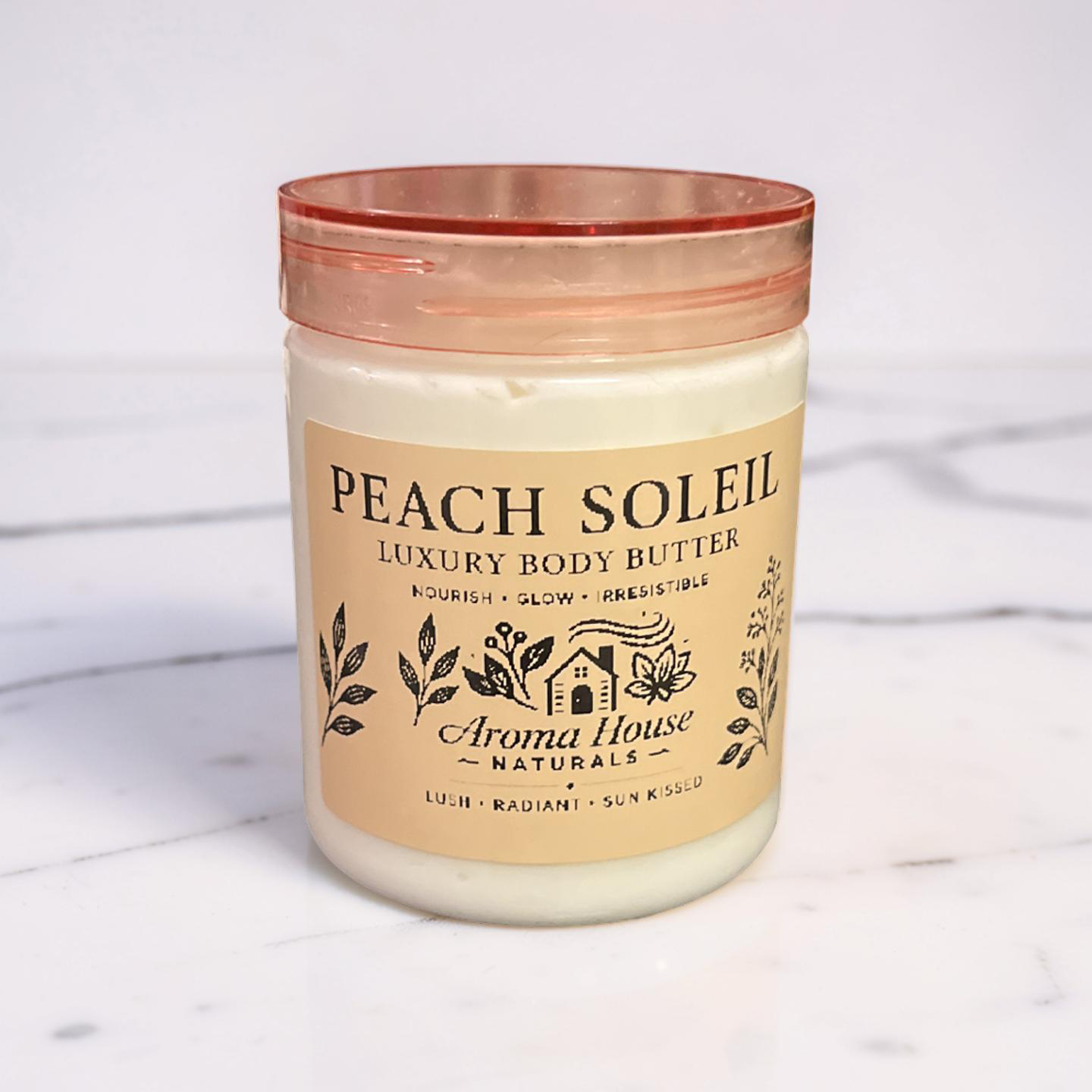 Peach Soleil luxury scented body butter
