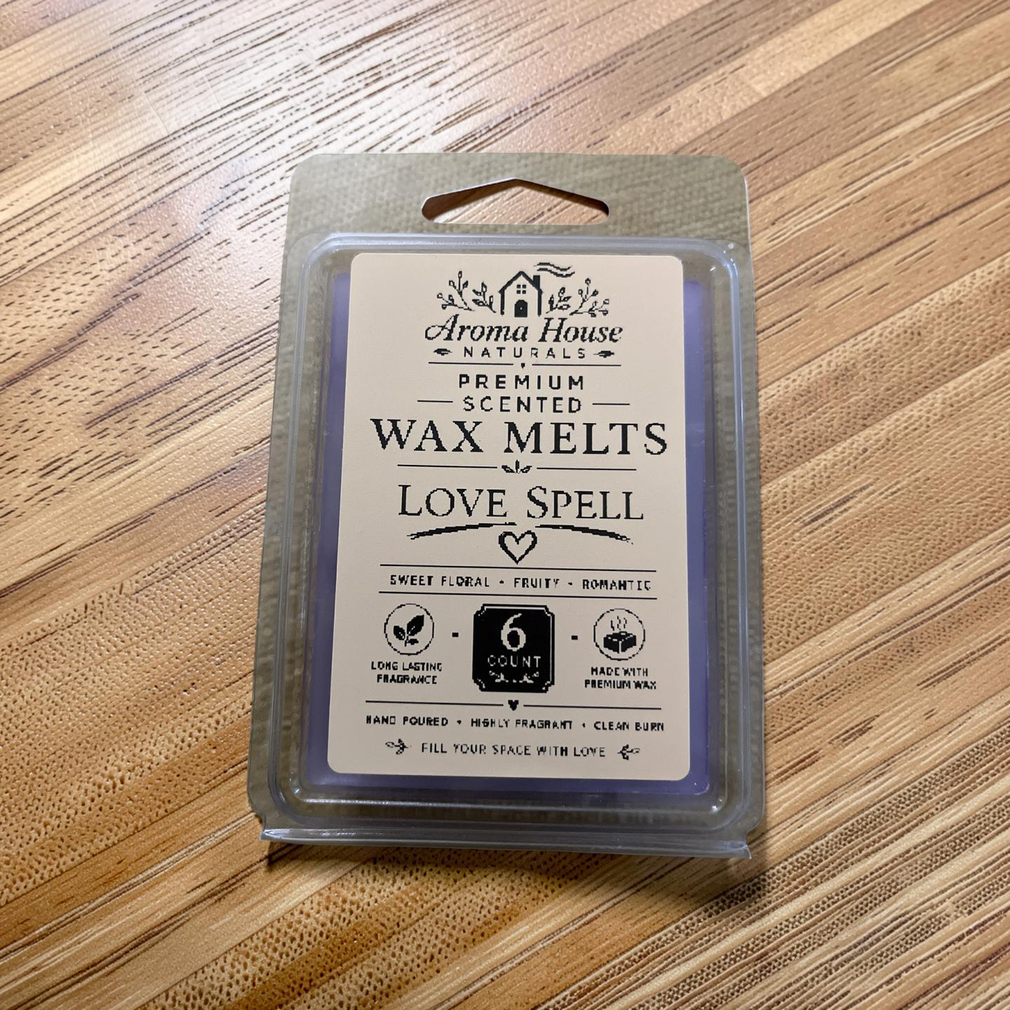 Love spell, premium scented wax melts